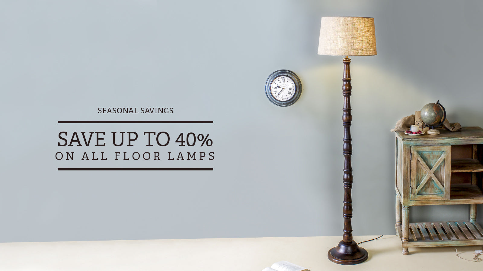 Get Upto 40% OFF on Floor Lamps For Living Room | Fabuliv