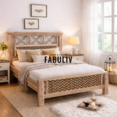 Margot Hand Painted Solid Wood Bed