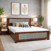 Baltoro Solid Sheesham Wood Bed with 2 Drawers