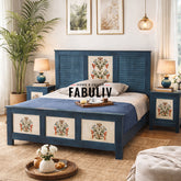 Dorris Hand Painted Solid Wood Bed