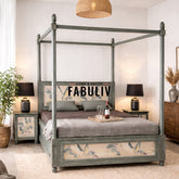 Serene Sanctuary Solid Wood Bed