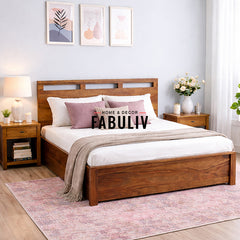 William Sheesham Wood Bed