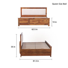 Charles Sheesham Wood Bed