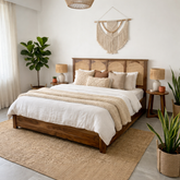 Velario Solid Sheesham Wood Bed with Storage