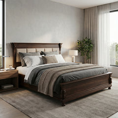 Sandon Solid Sheesham Wood Bed with Storage