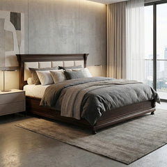 Sandon Solid Sheesham Wood Bed with Storage