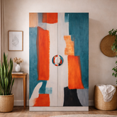 Leonardo Solid Wood Bar Cabinet