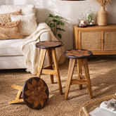 Set of 3 Hand Painted Stool