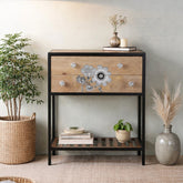 Finley Iron and Wood Console Table