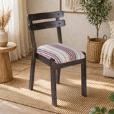 Nieves Solid Wood Chair with Hand Woven Upholstery