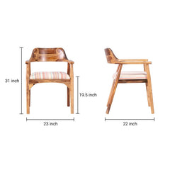 Diego Rattan Sheesham Wood Chair