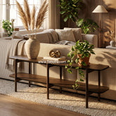 Veylora Console Table in Walnut Colour