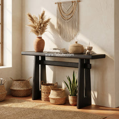 Aurevia Black Colsole Table in Mango Wood
