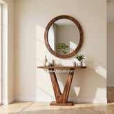 Vivere Sheesham Wood Console Table