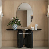Arvelle Black Console Table in Black Colour