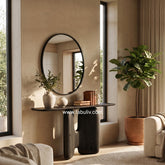 Arvelle Black Console Table in Black Colour