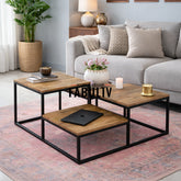 Nova Iron and Wood Coffee Table
