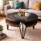 Efrem Vintage Logo Centre Table in 2 Sizes