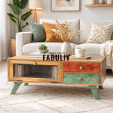 Pasita Wooden Coffee Table in 2 Sizes