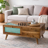 Grapy Green Wooden Coffee table Large