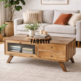 Maple Floral Painted Coffee Table in 2 Sizes