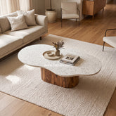 Mosaico Marble & Sheesham Wood Centre Table