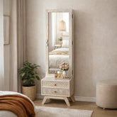 Dravidian Hand Carved Solid Wood Dressing Table
