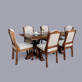Eden Solid Wood Six Seater Dining Set