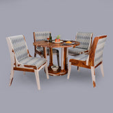 Cosimo Solid Wood Four Seater Dining Set