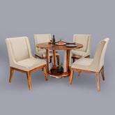 Efisio Solid Wood Four Seater Dining Set