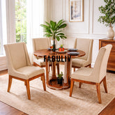 Efisio Solid Wood Four Seater Dining Set
