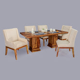 Enrico Solid Wood Six Seater Dining Set
