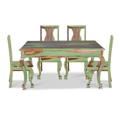 Pansy Solid Wood Six Seater Dining Set