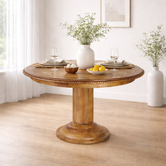 Garance Solid Wood Round Dining Table