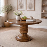 Garance New Solid Wood Round Dining Table