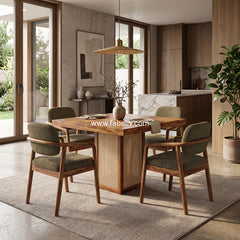 Dorado Wood Dining Set 4 Seater