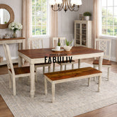 Riviera Solid Wood Six Seater Dining Set