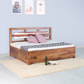 James Sheesham Wood Bed