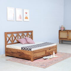 Solid Sheesham Wood Bed