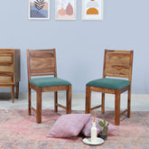 Charles Sheesham Wood Dining Chair Set of 2