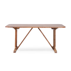 Lucas Rattan Sheesham Wood 6 Seater Dining Table