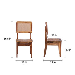 Elena Sheesham Wood Rattn Chair