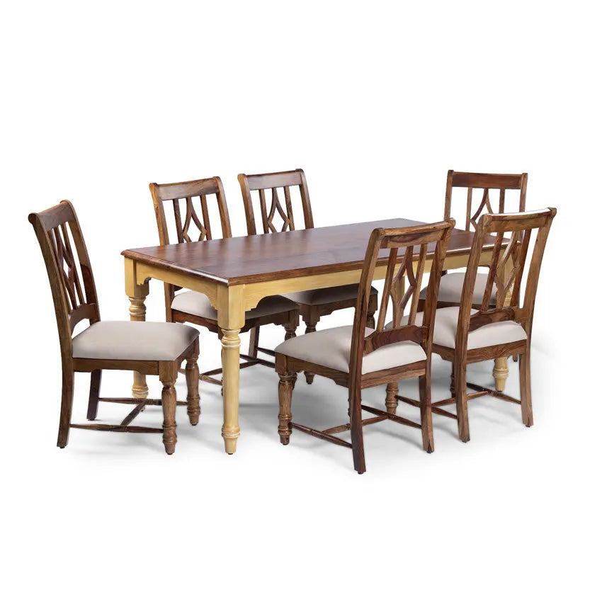 Ella Solid Wood Dining Set Fabuliv