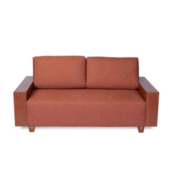 Noah Large 2 Seater Sofa with Wooden Handrest - Fabuliv