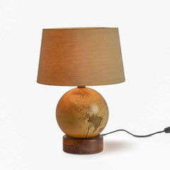 Table Lamp with Decorative Globe Base - Fabuliv