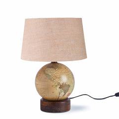Table Lamp with Decorative Globe Base - Fabuliv