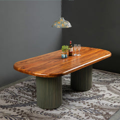 Da Vinci Sheesham Wood Dining Table