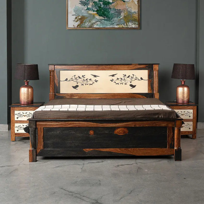 Venetian Solid Wood Bed