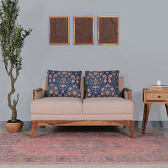 Arbor Rattan Sofa 2 Seater Textured Ivory