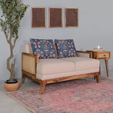 Arbor Rattan Sofa 2 Seater Textured Ivory